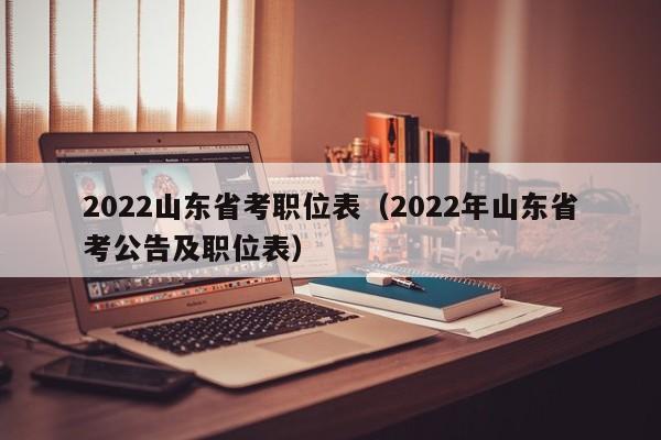 2022山东省考职位表（2022年山东省考公告及职位表）